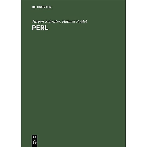 Perl / Jahrbuch des Dokumentationsarchivs des österreichischen Widerstandes, Jürgen Schröter, Helmut Seidel