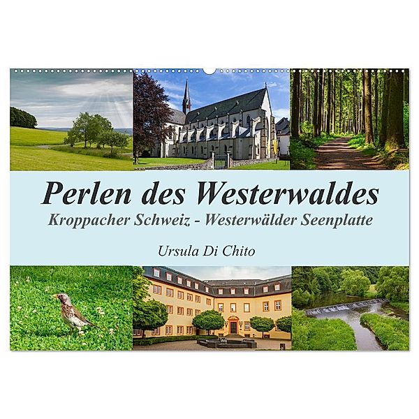 Perlen des Westerwaldes (Wandkalender 2024 DIN A2 quer), CALVENDO Monatskalender, Ursula Di Chito