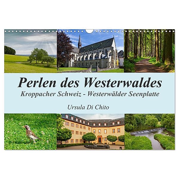 Perlen des Westerwaldes (Wandkalender 2025 DIN A3 quer), CALVENDO Monatskalender, Calvendo, Ursula Di Chito
