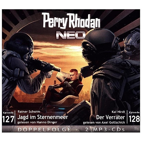Perry Rhodan NEO MP3 Doppel-CD Folgen 127 + 128,2 MP3-CDs, Rainer Schorm, Kai Hirdt