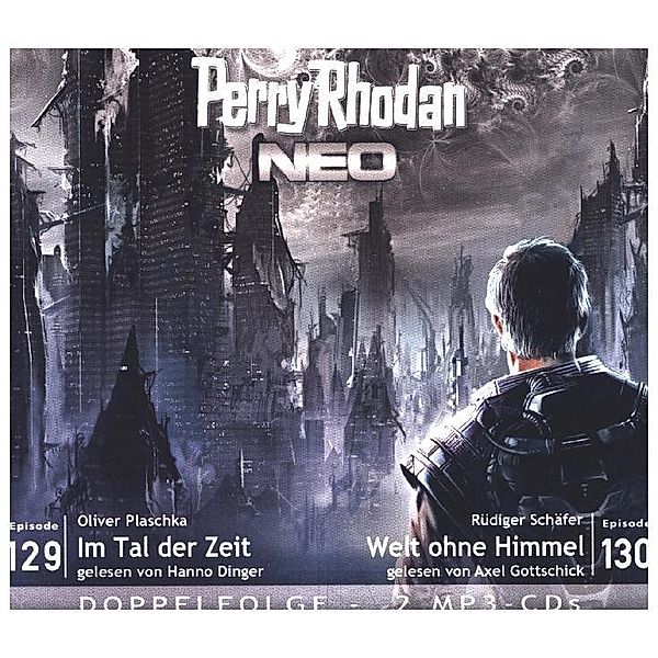 Perry Rhodan NEO MP3 Doppel-CD Folgen 129 + 130,2 MP3-CDs, Oliver Plaschka, Rüdiger Schäfer