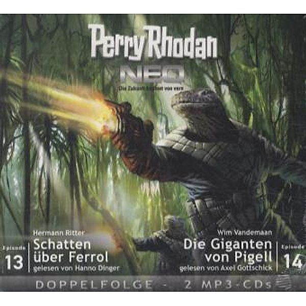 Perry Rhodan NEO MP3 Doppel-CD Folgen 13 + 14,2 MP3-CDs, Hermann Ritter, Wim Vandemaan