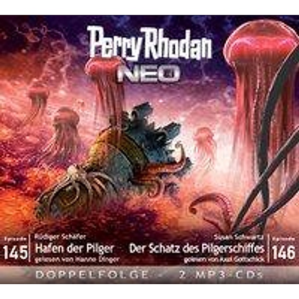 Perry Rhodan NEO MP3 Doppel-CD Folgen 145 + 146, 2 MP3-CDs, Rüdiger Schäfer, Susan Schwartz