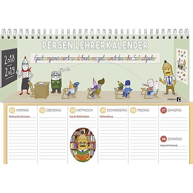 PERSEN Lehrerkalender 2018 19 - Kalender bei Weltbild.de kaufen
