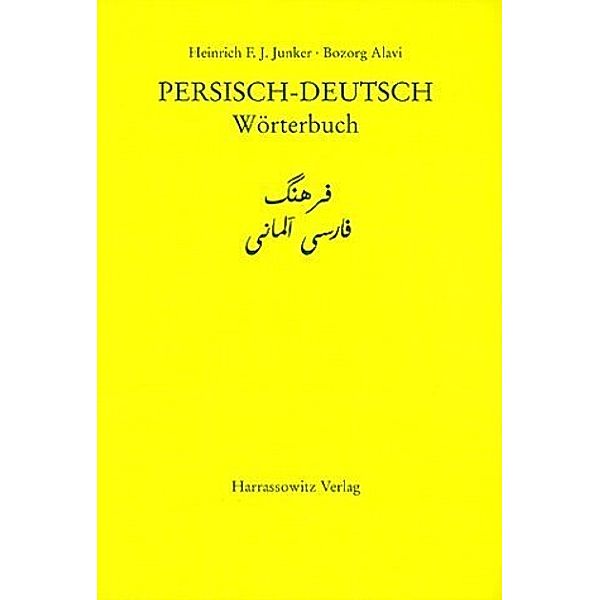 Persisch-Deutsch, Wörterbuch, Heinrich F. J. Junker, Bozorg Alavi