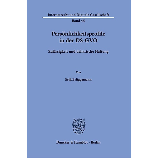 Persönlichkeitsprofile in der DS-GVO., Erik Brüggemann