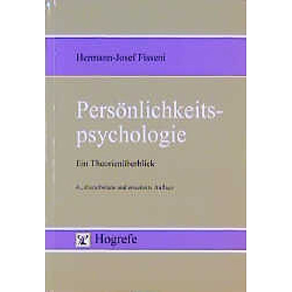 Persönlichkeitspsychologie, Hermann-Josef Fisseni