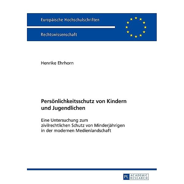 Persoenlichkeitsschutz von Kindern und Jugendlichen, Ehrhorn Henrike Ehrhorn