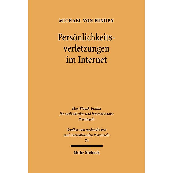 Persönlichkeitsverletzungen im Internet, Michael von Hinden