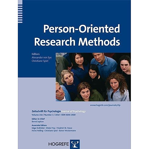 Person-Oriented Research Methods