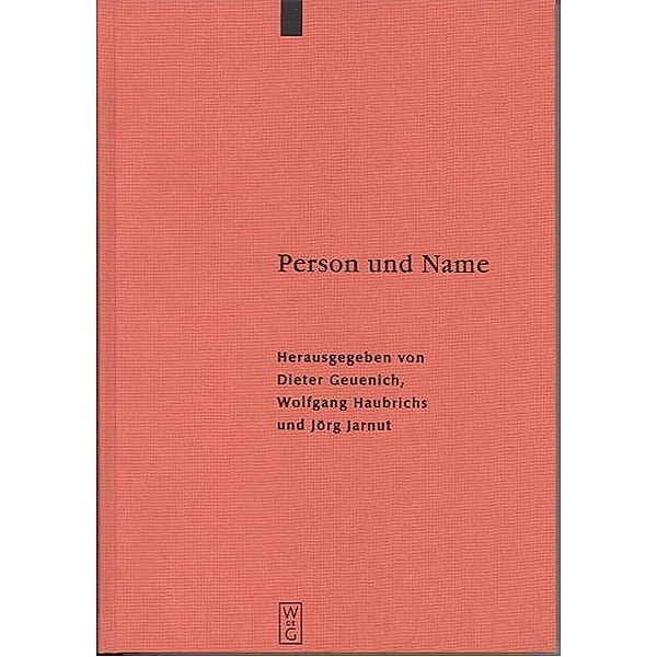 Person und Name / Reallexikon der Germanischen Altertumskunde - Ergänzungsbände Bd.32