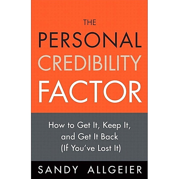 Personal Credibility Factor, The, Allgeier Sandy