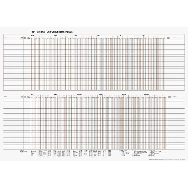 Personal- und Urlaubsplaner (2025)