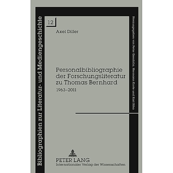 Personalbibliographie der Forschungsliteratur zu Thomas Bernhard, Axel Diller