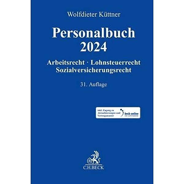 Personalbuch 2024, m. 1 Buch, m. 1 Online-Zugang