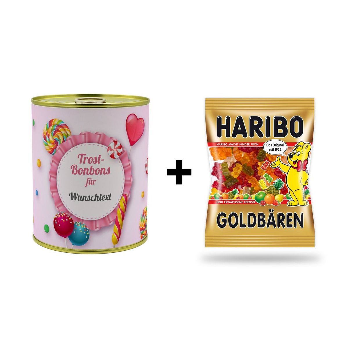 Personalisierte Geschenkdose - Haribo Goldbären Motiv: Trost-Bonbon |  Weltbild.de