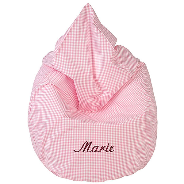 Lakaro Personalisierter Junior-Sitzsack UNI rosa (Farbe: grau)