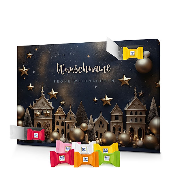 Personalisierter Ritter-Sport-Adventskalender (Motiv: Christmas Ambiente)