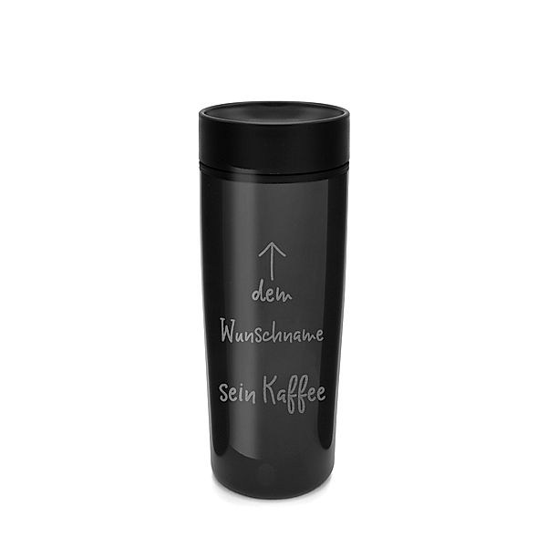 Personalisierter Thermobecher, 430 ml (Motiv: Dem … sein Kaffee)