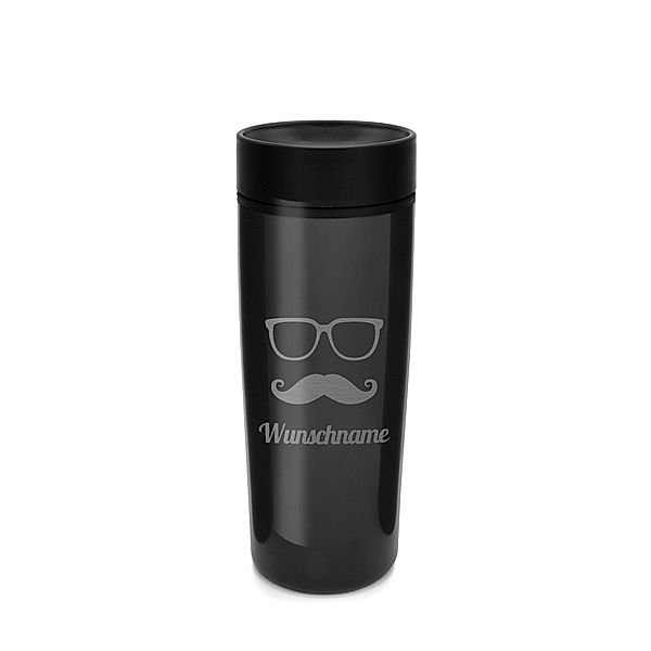 Personalisierter Thermobecher, 430 ml (Motiv: Hipster)