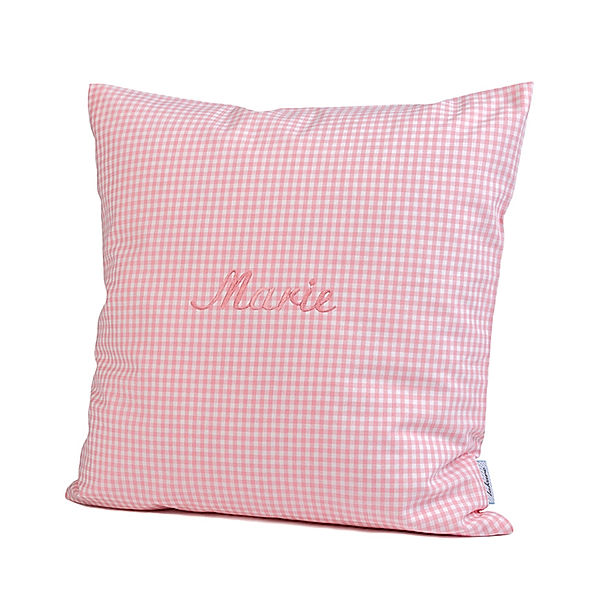 Lakaro Personalisiertes Kissen UNI rosa (Farbe: bordeaux)