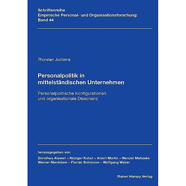 Personalpolitik in mittelständischen Unternehmen, Thorsten Jochims