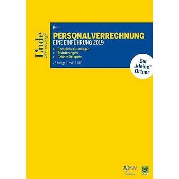 Personalverrechnung: eine Einführung 2019 (f. Österreich), Irina Prinz
