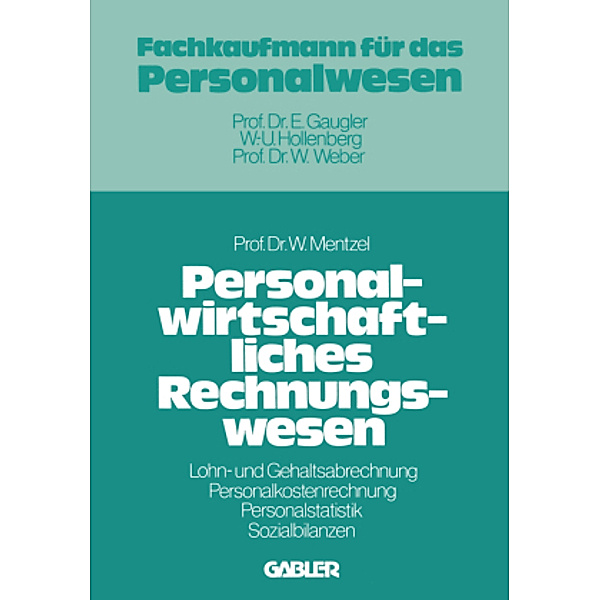 Personalwirtschaftliches Rechnungswesen, Wolfgang Mentzel