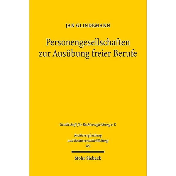 Personengesellschaften zur Ausübung freier Berufe, Jan Glindemann