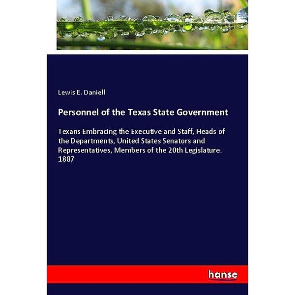 Personnel of the Texas State Government, Lewis E. Daniell