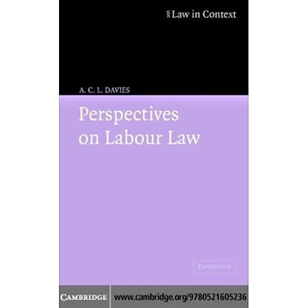 Perspectives on Labour Law, A. C. L. Davies