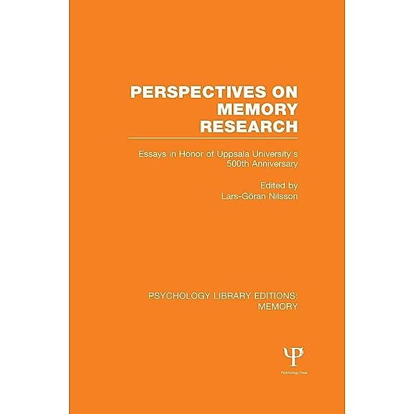 Perspectives on Memory Research (PLE:Memory)