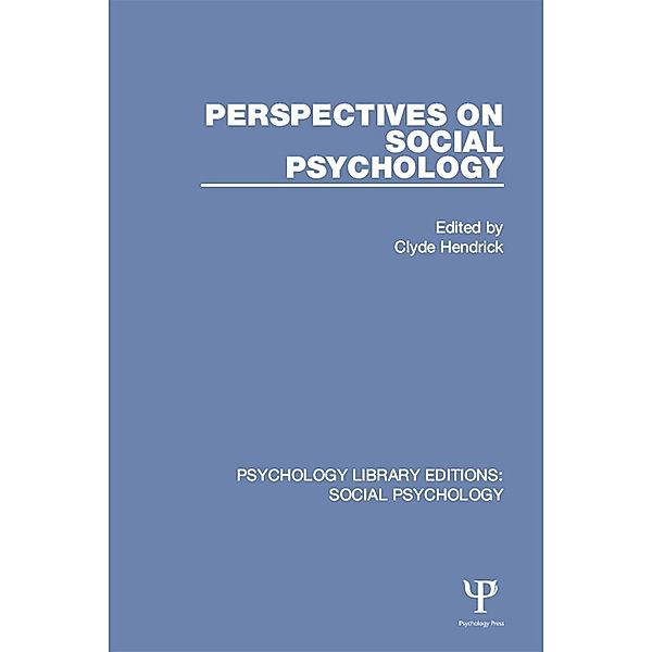 Perspectives on Social Psychology