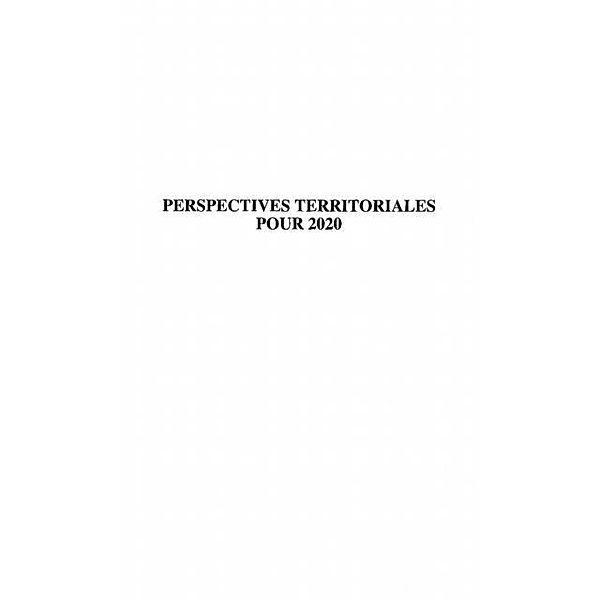 Perspectives territoriales pour 2020 / Hors-collection, Lemaignan Christian