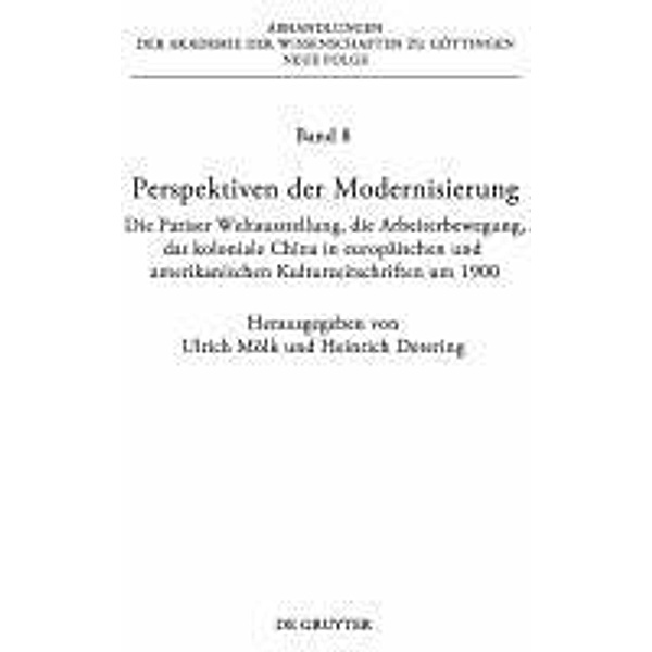 Perspektiven der Modernisierung / Abhandlungen der Akademie der Wissenschaften zu Göttingen. Neue Folge Bd.8