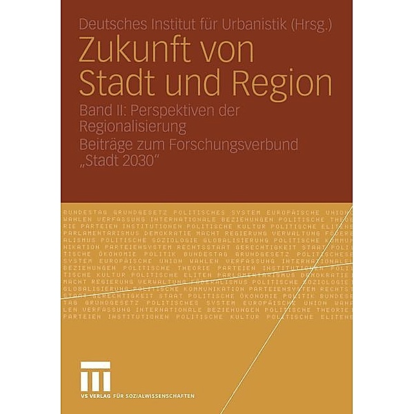 Perspektiven der Regionalisierung, Deutsches Institut für Urbanistik