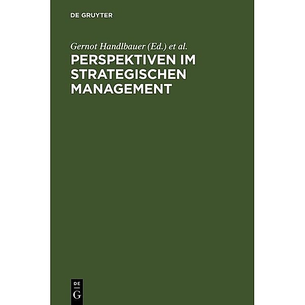 Perspektiven im Strategischen Management