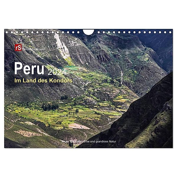 Peru 2024 Im Land des Kondors (Wandkalender 2024 DIN A4 quer), CALVENDO Monatskalender, Uwe Bergwitz