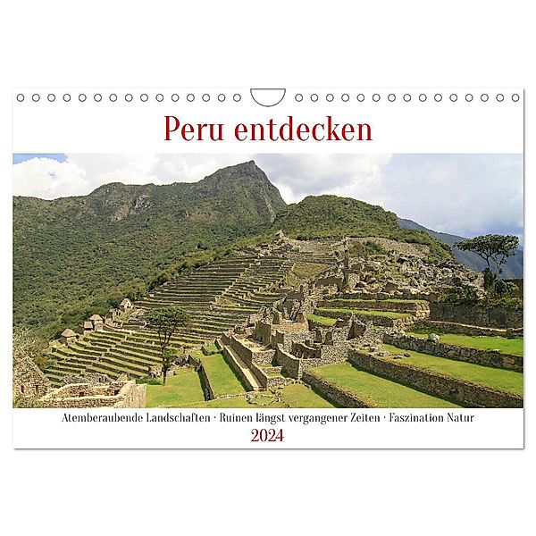 Peru entdecken (Wandkalender 2024 DIN A4 quer), CALVENDO Monatskalender, Nicolette Berns