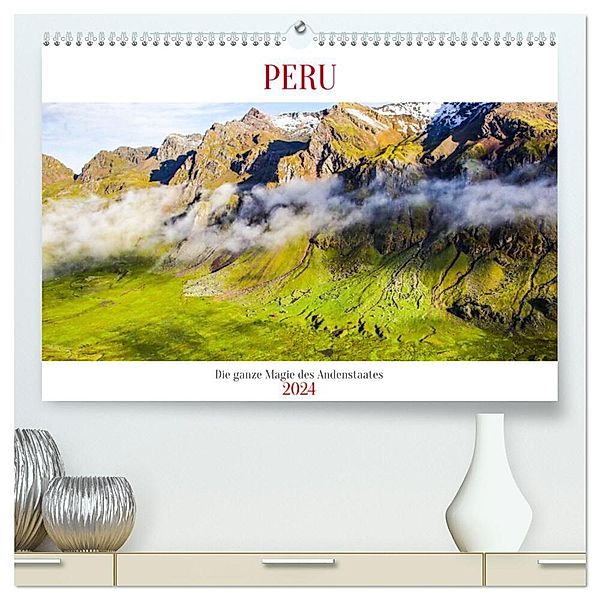 Peru - Magie der Anden (hochwertiger Premium Wandkalender 2024 DIN A2 quer), Kunstdruck in Hochglanz, Gunnar Lentz