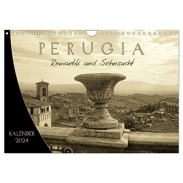 Perugia. Romantik und Sehnsucht. (Wandkalender 2024 DIN A4 quer), CALVENDO Monatskalender, Kateryna Yerokhina