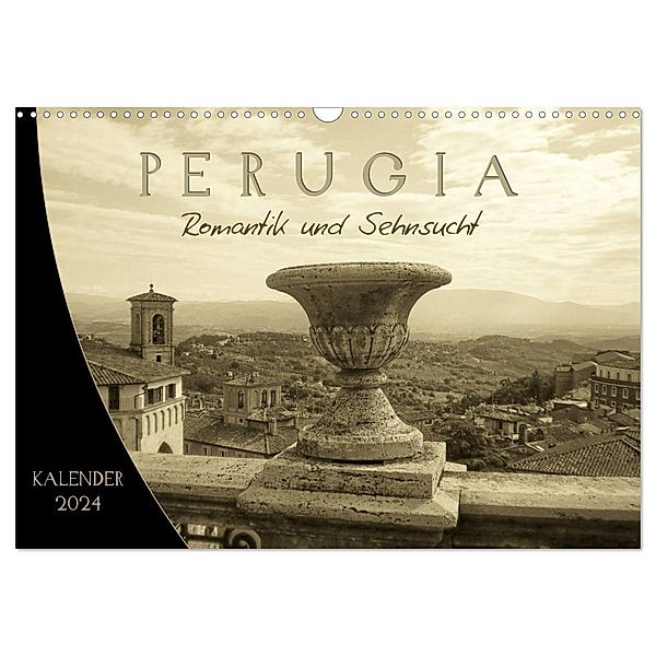 Perugia. Romantik und Sehnsucht. (Wandkalender 2024 DIN A3 quer), CALVENDO Monatskalender, Kateryna Yerokhina