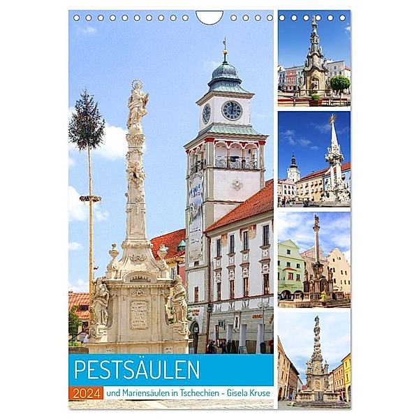 Pestsäulen und Mariensäulen in Tschechien (Wandkalender 2024 DIN A4 hoch), CALVENDO Monatskalender, Calvendo, Gisela Kruse