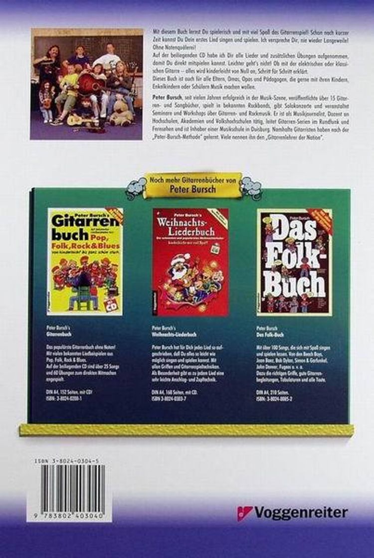 Peter Bursch's Kindergitarrenbuch, m. 1 Audio-CD Buch versandkostenfrei