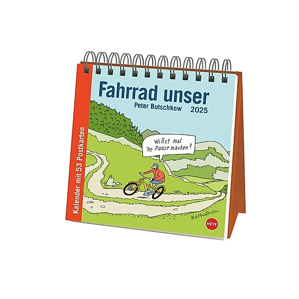 Peter Butschkow: Fahrrad unser Premium-Postkartenkalender 2025, Peter Butschkow
