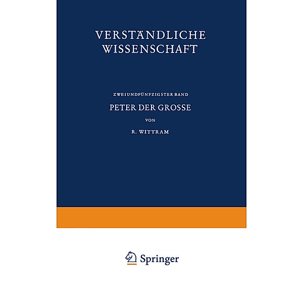 Peter der Grosse, Reinhard Wittram