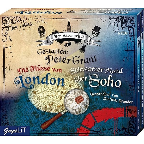 Peter Grant Band 1+2: Die Flüsse von London & Schwarzer Mond über Soho (Audio-CD), Ben Aaronovitch