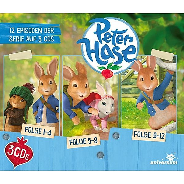 Peter Hase Hörspielbox, 3 Audio-CDs, Peter Hase