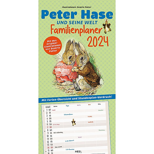 Peter Hase und seine Welt Kalender 2024 Familienplaner