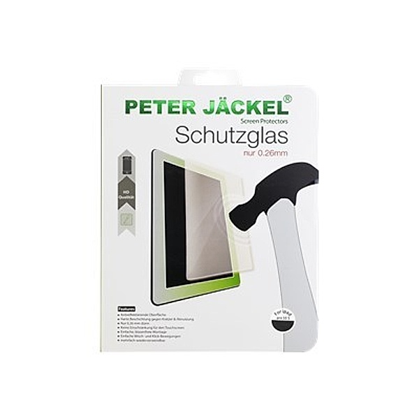 PETER JÄCKEL HD Glas Protector Panzerglas für Apple iPad Pro 10.5 - 0,26 mm dünn mit hoher Härte und Schlagfestigkeit